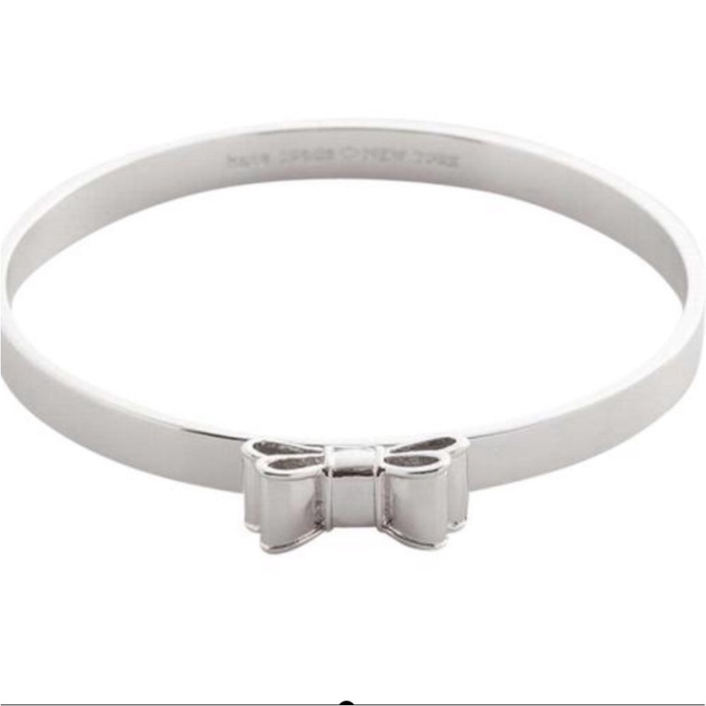 Kate Spade Moon River Silver Bow Bangle